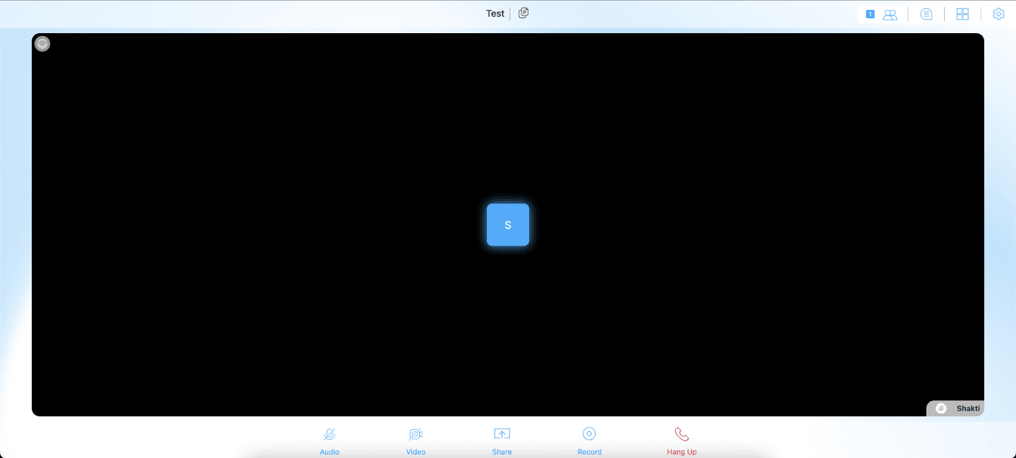 App Builder conferencing UI before redesign