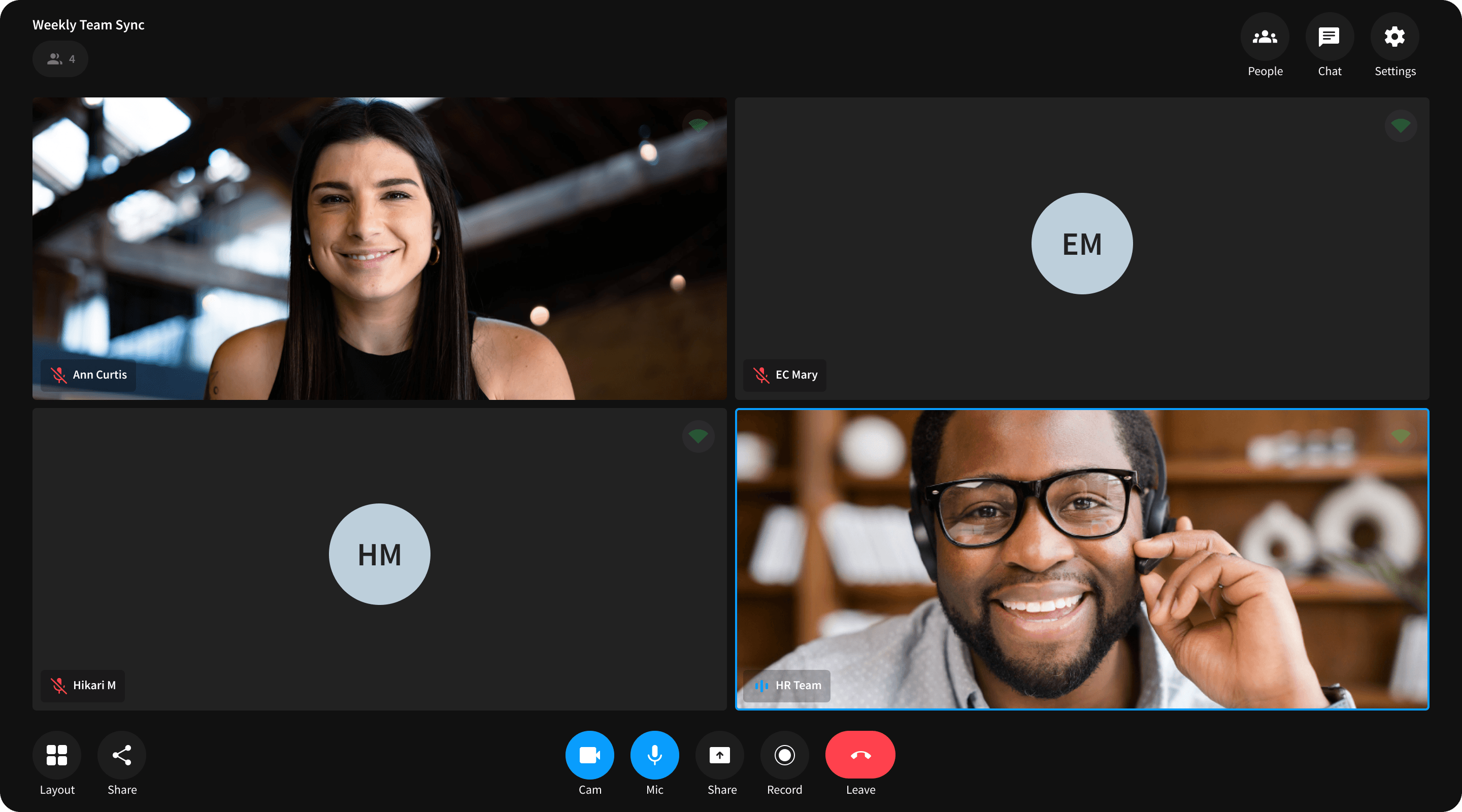 Agora App Builder conferencing surfaces across desktop, tablet, and mobile